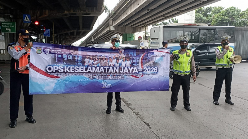 Polisi Gelar Ops Keselamatan Jaya 2026 di Pademangan, Fokus Edukasi dan Peneguran Humanis