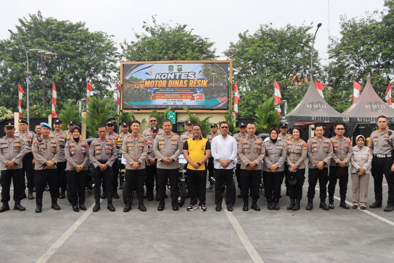 Kontes Motor Dinas Resik Meriahkan Hari Bhayangkara ke-80, Polres Bekasi Kota Tumbuhkan Kebanggaan Anggota