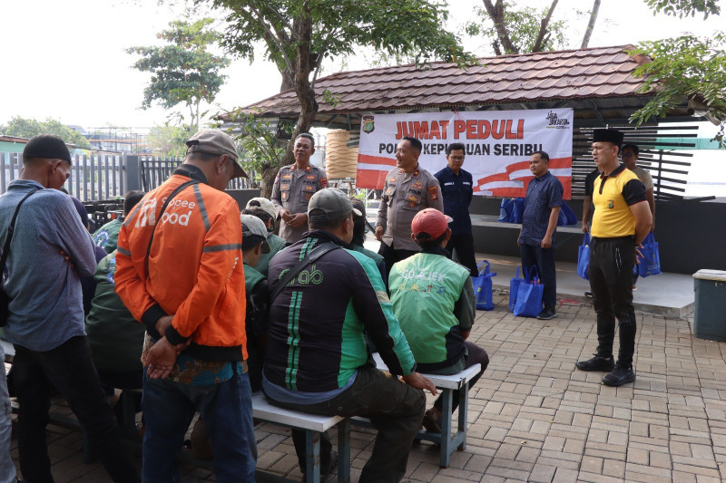 Polres Kepulauan Seribu Gelar Jumat Peduli Bersama Sabuk Kamtibmas, Perkuat Sinergi dengan Komunitas Ojol