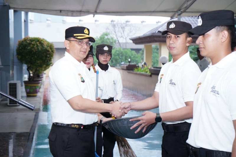 Polres Metro Jakarta Utara Canangkan Gerakan “Jaga Jakarta Bersih dan Asri”, Personel Turun Langsung Gelar Korvei