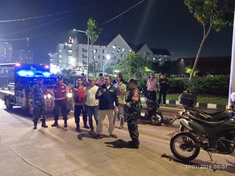 Polsek Metro Penjaringan Gelar KRYD, Antisipasi Tawuran dan Kejahatan Jalanan