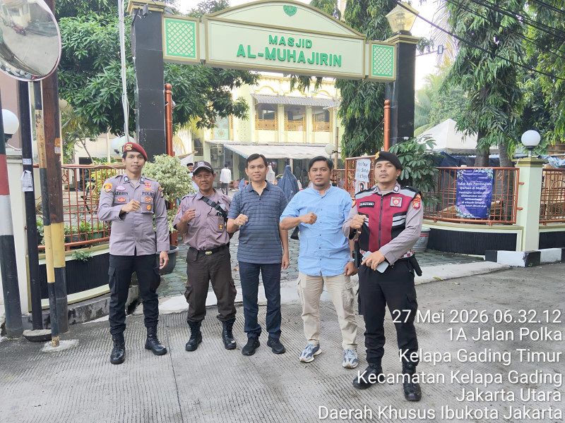 Polsek Kelapa Gading Pastikan Sholat Idul Adha 1447 H Berjalan Aman dan Kondusif