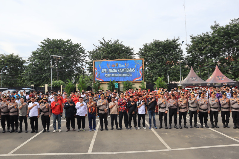 Apel Siaga Kamtibmas Polres Metro Bekasi Kota: Sinergi Polri dan Potensi Masyarakat Perkuat Ketentraman Saat Ramadan