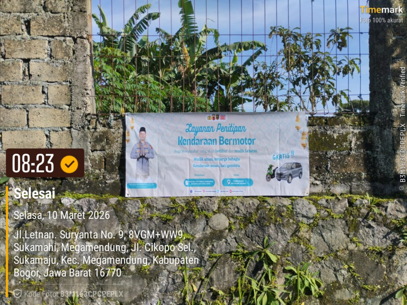 Polsek Megamendung Siapkan Layanan Penitipan Kendaraan Gratis bagi Warga yang Mudik