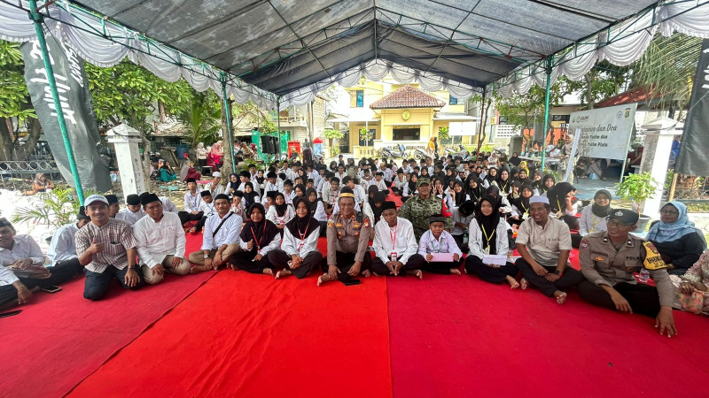 Polsek Kepulauan Seribu Utara Gandeng Antheia Project Santuni 187 Anak Yatim dan Yatim Piatu