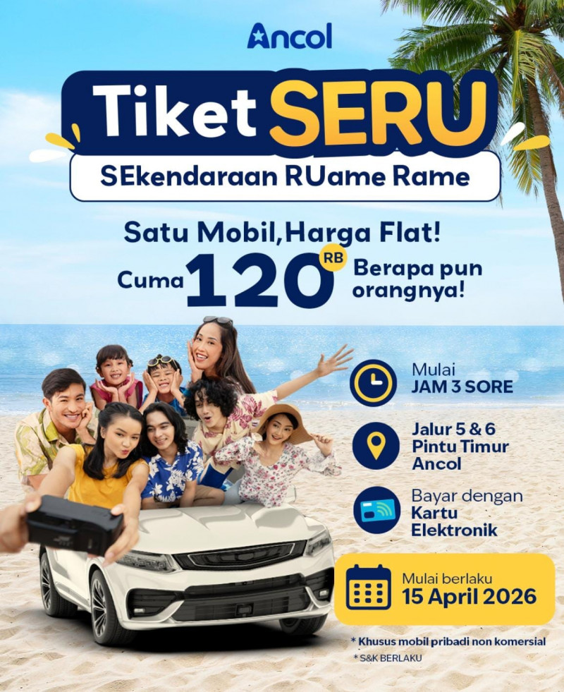 Serbu Ancol! Rame-Rame Satu Mobil Cuma Bayar Rp120 Ribu