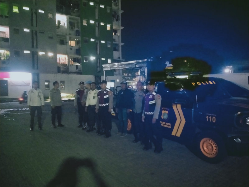 Polsek Metro Penjaringan Gelar Patroli KRYD Tengah Malam, Antisipasi Tawuran dan Kejahatan Jalanan