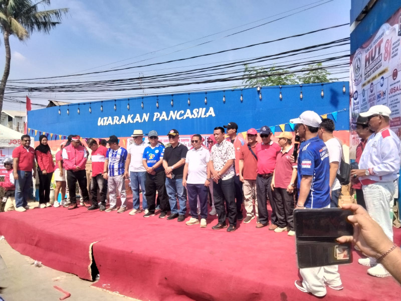 Polsek Koja Pengamanan Semarak HUT RI ke-81, 1.000 Warga Tugu Selatan Meriahkan Senam dan Gerak Jalan