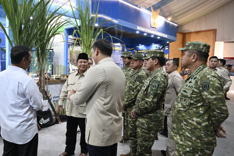 Panglima TNI Dampingi Presiden RI Panen Raya Terpadu TNI, Perkuat Ketahanan Pangan Nasional