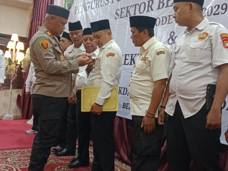 Kapolsek Bekasi Barat Hadiri Pelantikan dan Pengukuhan Pokdarkamtibmas Bhayangkara