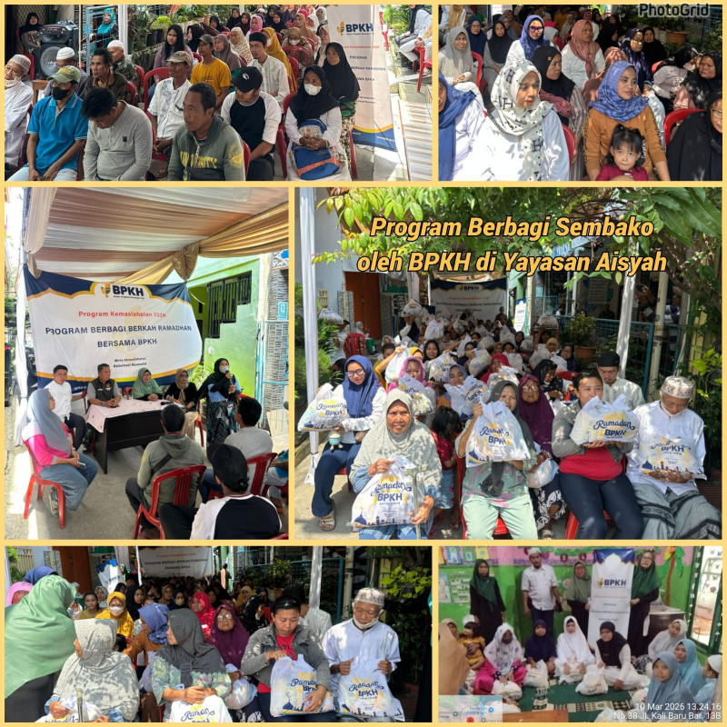 Program Kemaslahatan 2026: BPKH Salurkan 1.000 Paket Sembako Ramadhan Melalui Yayasan Aisyah di Kalibaru