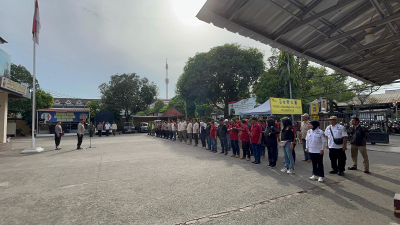 Polsek Koja Gelar Apel Kamtibmas Bersama Tiga Pilar, Perkuat Program 3 