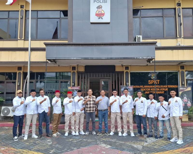 Ormas Grib Jaya Pac Kebon Jeruk Melakukan Audensi sekaligus Silaturahmi ke Polsek Kebon Jeruk