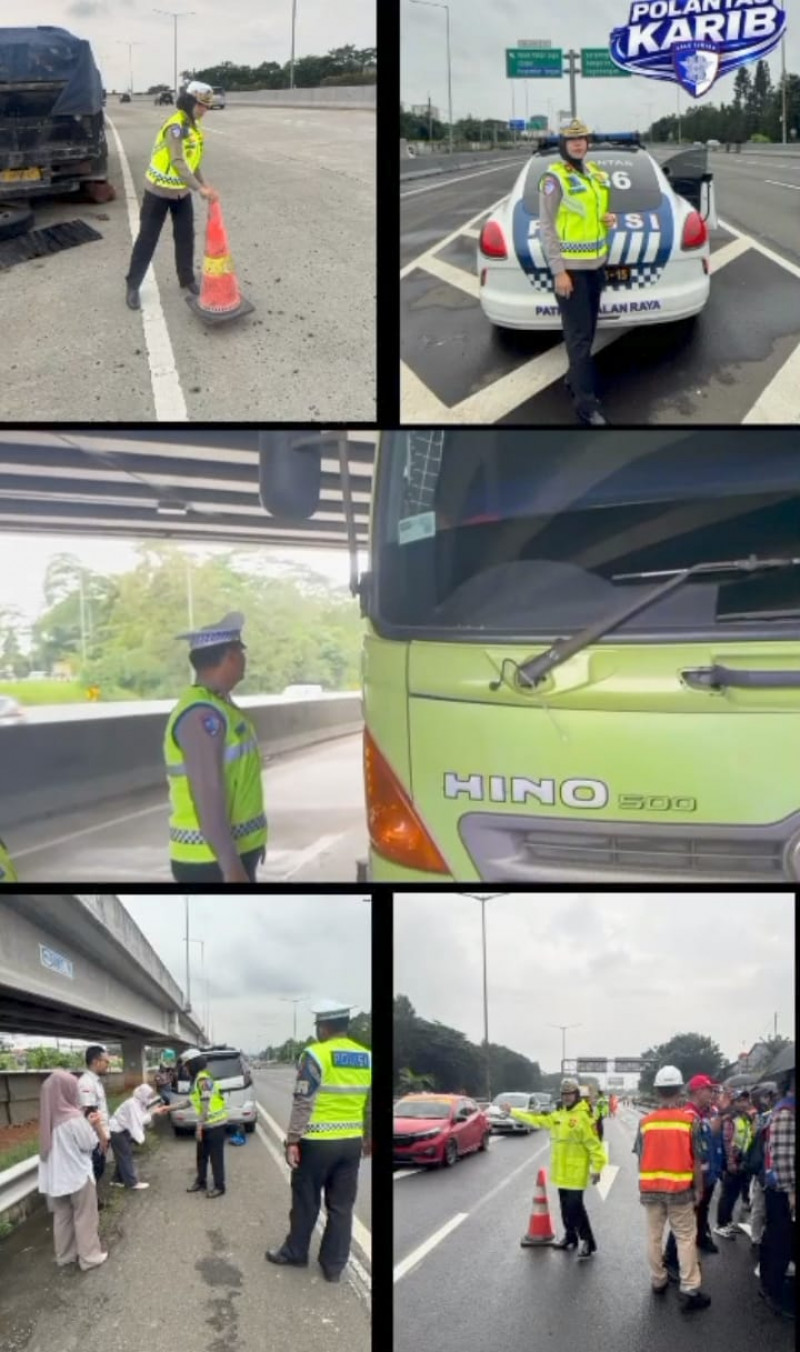 Keselamatan Jadi Prioritas, Polantas Karib Edukasi Pengendara di Tol Jakarta-Tangerang BSD