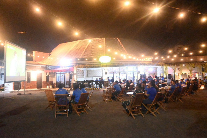 Semarak Nobar Gembira Final Piala Dunia 2026, Lanud Sultan Hasanuddin Pererat Kebersamaan
