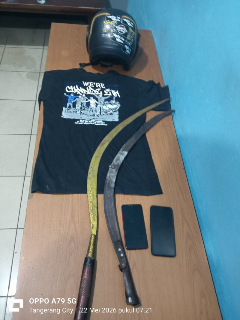 Sadis! Dua Pemuda Dibacok Brutal di Tangerang, Polisi Ringkus Komplotan Pelaku