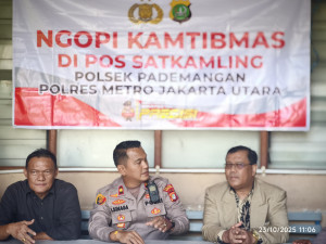 Ngopi Kamtibmas, Polsek Pademangan Ajak Pengurus Gereja HKBP Rajawali Perkuat Sinergi Jelang Nataru 2025