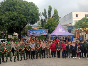 Polsek Koja Gelar Apel Gabungan Tiga Pilar untuk Pengamanan Malam Takbir Idul Adha 1447 H