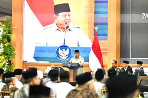 Panglima TNI Hadiri Silaturahmi Presiden Prabowo dengan Kiai dan Tokoh Organisasi  Islam