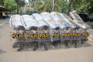 Tingkatkan Kesiapsiagaan Personel Polres Kepulauan Seribu Gelar Pelatihan Dalmas Samapta