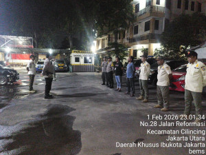 Polsek Cilincing Gelar Apel KRYD, Kapolsek: Patroli Difokuskan Cegah Tawuran