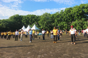 Wujud Sinergi Nyata, Dandenpom Lanal Bintan Hadiri Peringatan May Day 2026 di Tanjungpinang