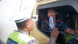 Satlantas Polres Metro Jakarta Utara Sosialisasikan Operasi Keselamatan Jaya 2026 di Ancol