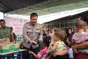 Lewat Jakarta On The Spot, Kapolres dan Dandim Serap Keluhan Warga Perbatasan Sembari Cengkerama Bersama Anak-anak