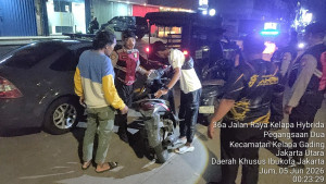Polsek Kelapa Gading Tingkatkan Patroli KRYD, Cegah Tawuran dan Kejahatan Jalanan