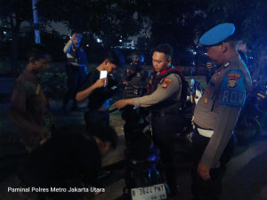 Polres Metro Jakarta Utara Gelar Patroli KRYD dan Razia Stasioner, Antisipasi Curanmor dan Gangguan Kamtibmas