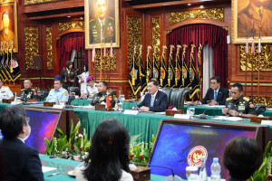 Perkuat Kemitraan Strategis Melalui Pertemuan Bilateral, Panglima TNI Dampingi Menhan RI Terima Kunjungan Menhan Jepang