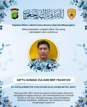 Personel Polsek Koja Berpulang, Kapolsek Sampaikan Duka Mendalam