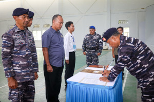 Junjung Tinggi Transparansi Seleksi, Panitia Daerah Kodaeral lX Gelar Penandatanganan Pakta Integritas Caba PK Gelombang ll dan Cata PK Gelombang lll Tahun 2025