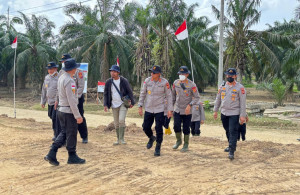 Kapolda Aceh Tinjau Kesiapan Lahan Huntap di Aceh Tamiang