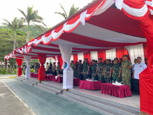 Danlanal Sabang  Hadiri Penutupan Kegiatan Korps Kadet Republik Indonesia di Rindam Iskandar Muda