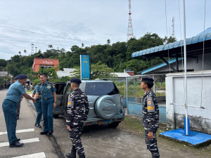 Danlanal Simeulue Laksanakan Kunjungan Kerja Ke Posal Tapak Tuan Tinjau Patkamla l-1-67/PMC dan Jalin Silaturahmi Dengan Forkopimda Aceh Selatan