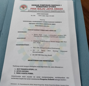 Rendi Siagian Resmi Serahkan Mandat, Boy Evin Sitepu Nahkodai PKN Karo