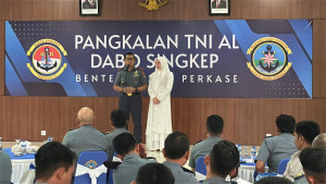 Lanal Dabo Singkep Gelar Halal Bihalal Bersama Seluruh Personel Dalam Suasana Penuh Kekeluargaan