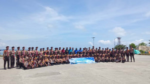 Bina Mental dan Bangun Semangat Kebaharian Saka Bahari Cabang Bone Laksanakan Penerimaan Anggota Baru