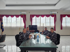 Dankodaeral lX Ambon Terima Courtesy Call Danguskamla Ko armada lll di Mako Kodaeral lX Ambon