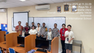 Polsek Pademangan Sosialisasi Bahaya Kenakalan Remaja dan Narkoba di Bunda Mulia School