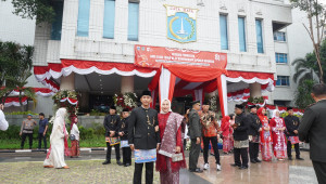 Kodim 0502/JU Ikuti Upacara HUT ke-81 RI Bersama Forkopimko Plus Jakarta Utara