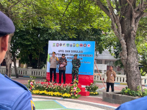 Kapolres Kepulauan Seribu Hadiri Apel Kesiapsiagaan Musim Penghujan, Tegaskan Komitmen Jaga Jakarta