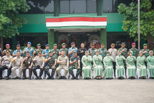 Kapolres Metro Jakarta Utara Hadiri Kunjungan Kerja Danrem 0502/Wkr Bersama Forkopimko di Kodim 0502/JU