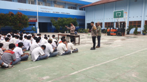 Polisi Sambangi SMK Tanjung Priok 1,Ajak Siswa Bijak dan Tidak Terprovokasi Aksi Damai