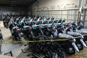 Polda Metro Jaya Bongkar Gudang Ribuan Motor Diduga untuk Ekspor Ilegal