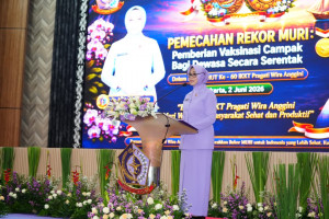 IKKT Pragati Wira Anggini Pecahkan Rekor MURI Vaksinasi Campak Dewasa Terbanyak