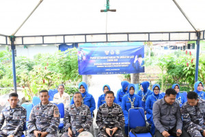 Danlanal Sabang Ikuti Vidio Conference Panen Ketahanan Pangan TNI AL Tahun 2025