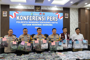 Polresta Bandara Soetta Bongkar Peredaran Vafe Berisi Obat Senilai 42,5 Miliar