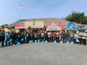 Kapolsek Cilincing Pimpin Apel Siaga, Ojol dan Ormas Siap Jaga Keamanan Jakarta Utara